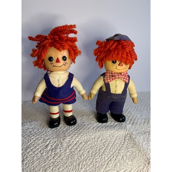 Raggedy Ann & Andy Coin Bank Royalty Industries Vintage Piggy Bank - Picture 6 of 14